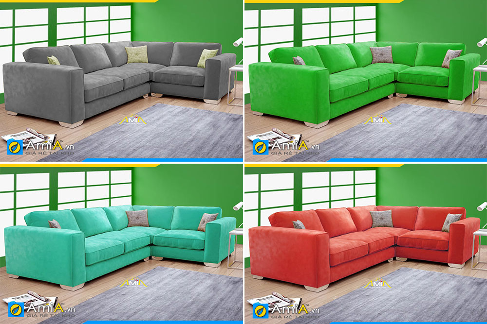 Nhiều màu sắc khác nhau cho bạn lựa chọn đối với mẫu sofa góc L đẹp hiện đại giá rẻ này