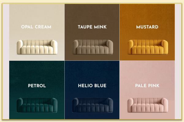 Hình ảnh Các màu sắc chất vải nỉ làm sofa Softop-1066