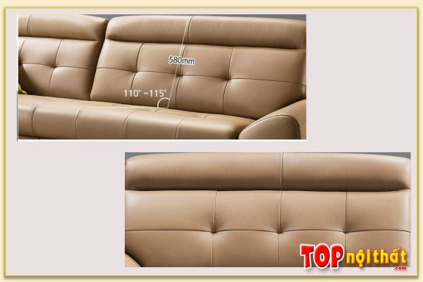 Hình ảnh Chi tiết phần lưng ghế mẫu sofa da SofTop-0875