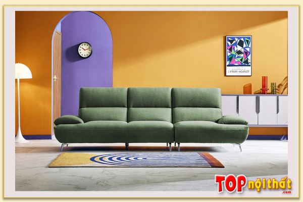 Hình ảnh Chụp chính diện ghế sofa vải nỉ văng 3 chỗ SofTop-0941