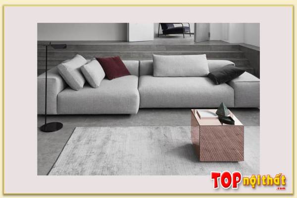 Hình ảnh Chụp trực diện mẫu ghế sofa văng nỉ đẹp SofTop-0669