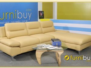 Hình ảnh Ghế sofa góc L chất liệu da thiết kế đơn giản SofTop-150603