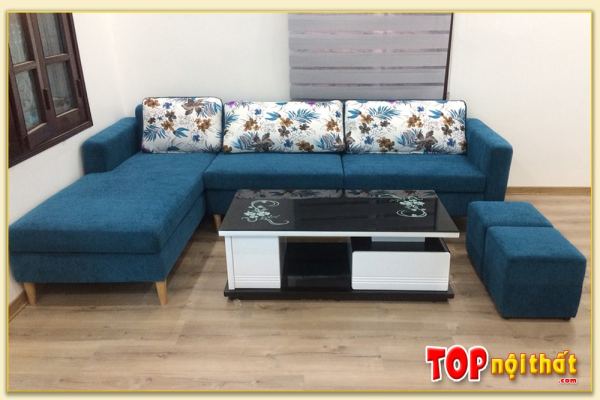 Hình ảnh Ghế sofa nỉ chữ L kích thước lớn kê phòng khách SofTop-0125B