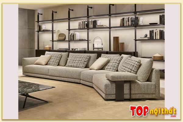 Hình ảnh Ghế sofa phòng khách góc L bọc nỉ đẹp SofTop-0614
