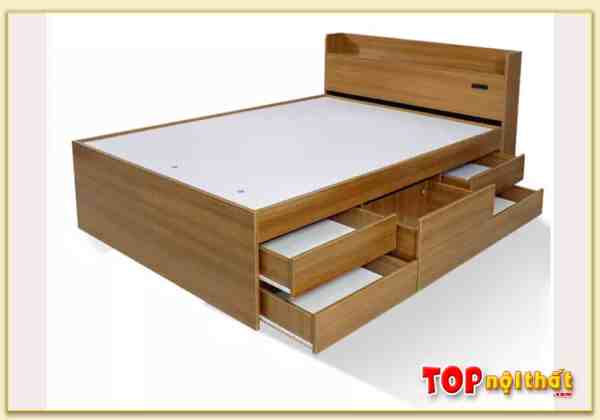 Hình ảnh Giường ngủ hiện đại 2 tầng gỗ công nghiệp lõi xanh GNTop-0067