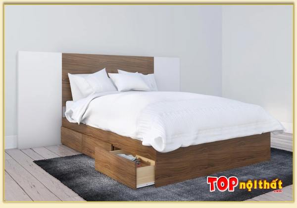 Hình ảnh Giường ngủ hiện đại đầu giường bản tựa lớn GNTop-0375