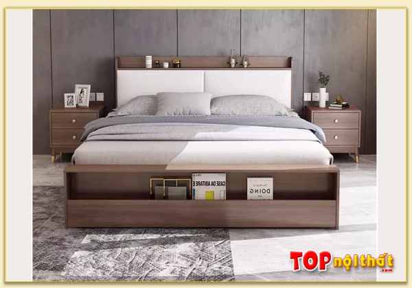 Hình ảnh Giường ngủ hiện đại đơn giản phong cách Bắc Âu GNTop-0069