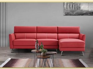 Hình ảnh Kê mẫu ghế sofa góc bọc da sát tường Softop-1457