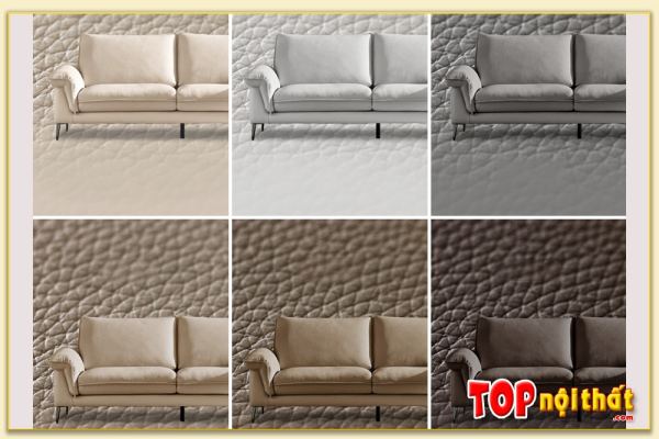 Hình ảnh Màu sắc chất liệu da ghế sofa đẹp SofTop-0636