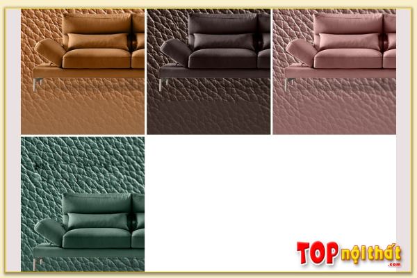 Hình ảnh Màu sắc chất liệu da làm sofa khá nổi bật