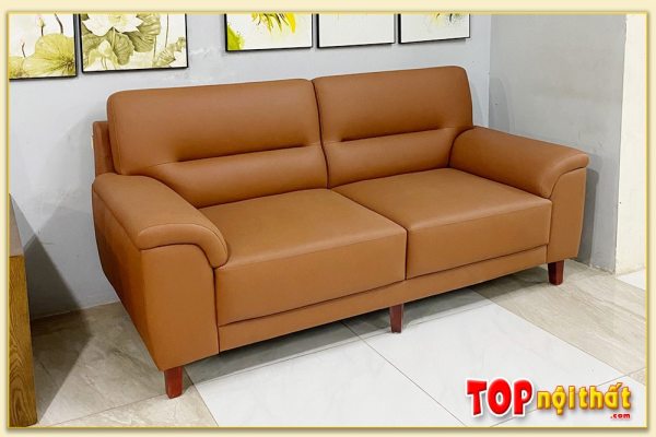 Hình ảnh Mẫu sofa văng da 2 chỗ đẹp hiện đại kích thước nhỏ SofTop-060703