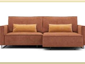Hình ảnh Sofa góc nỉ màu cam đẹp Softop-1164