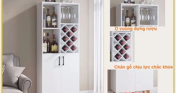 Tủ kệ trưng bày rượu đẹp giá rẻ tại Hà Tĩnh