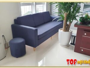 Hình ảnh Ghế sofa nỉ văng nhỏ thiết kế đơn giản và hiện đại SofTop-0114