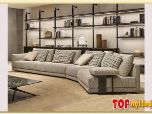 Hình ảnh Ghế sofa phòng khách góc L bọc nỉ đẹp SofTop-0614