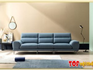Hình ảnh Ghế sofa văng nỉ 3 chỗ ngồi dáng dài Softop-1052