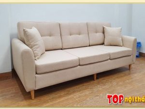 Hình ảnh Ghế sofa văng nỉ đẹp hiện đại kích thước nhỏ xinh SofTop-20207