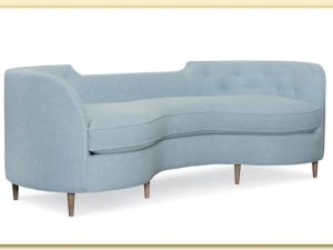 Hình ảnh Ghế sofa văng nỉ độc đáo màu xanh Softop-1318